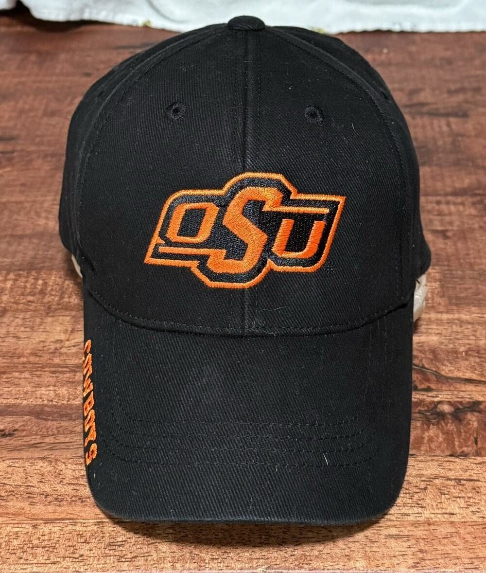 Oklahoma State Cowboys OSU Pokes Captivating Headwear Black Strap Back Hat Cap